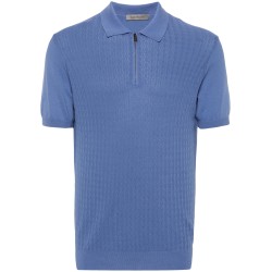 Short sleeve jersey polo shirt