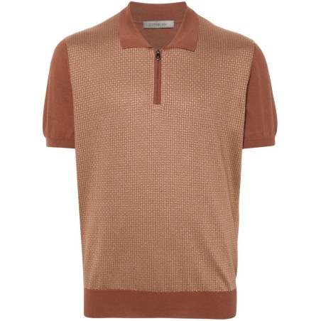 Short sleeve jersey polo shirt