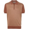 Short sleeve jersey polo shirt