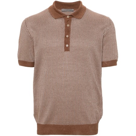 Short sleeve jersey polo shirt