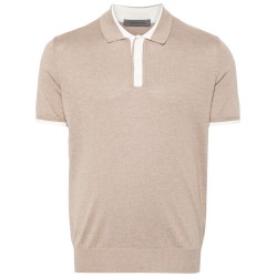 Short sleeve jersey polo shirt