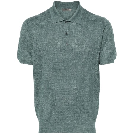 Short sleeve jersey polo shirt