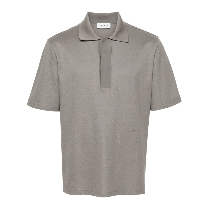 Short-sleeve cotton polo shirt