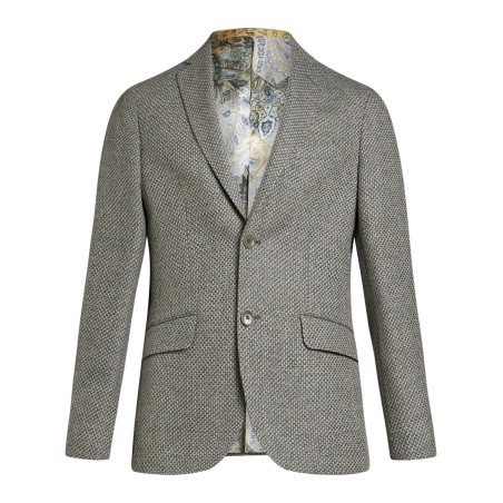 Single-breasted wool blazer