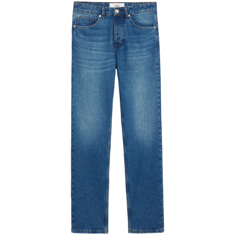 Straight-leg jeans