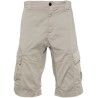 Stretch sateen cargo shorts