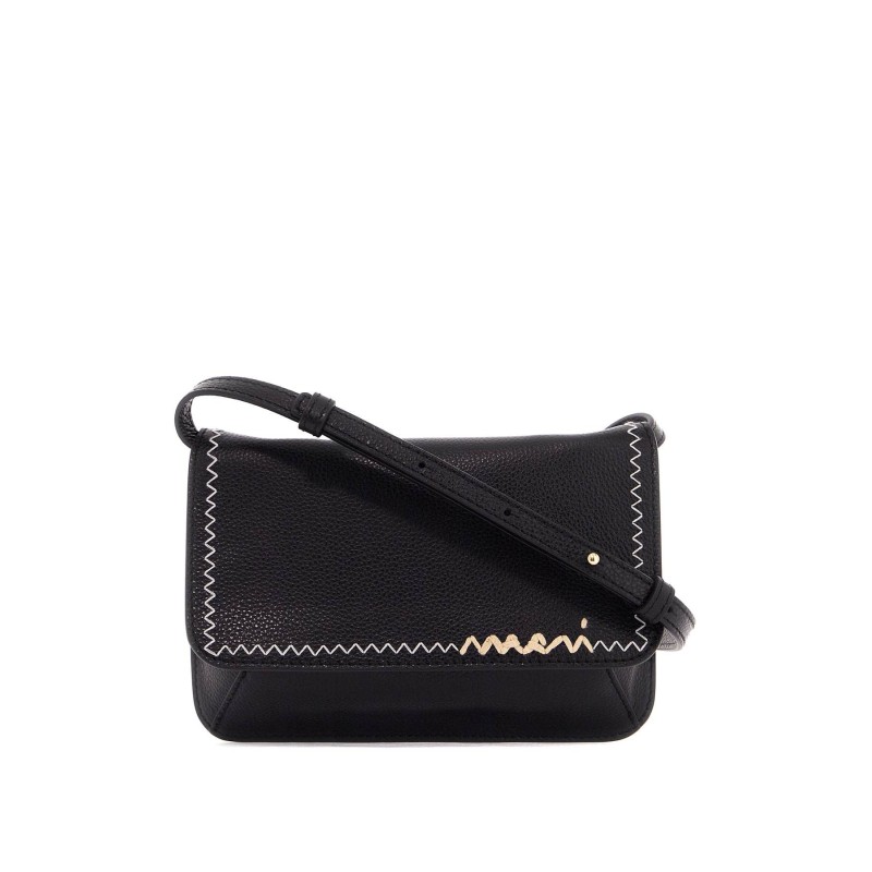 flap trunk shoulder bag with