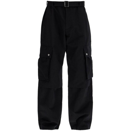 cargo gabardine trousers in eight