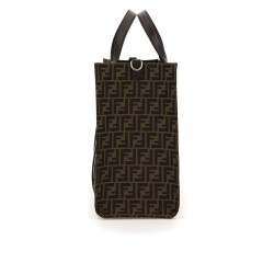 recycled ff jacquard fabric tote bag