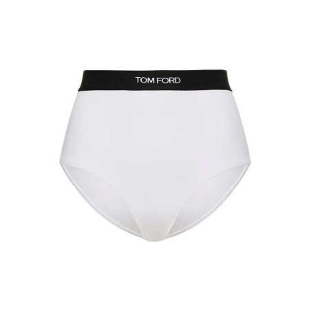 high-waisted underwear briefs with logo band