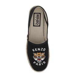 canvas espadrilles with logo embroidery