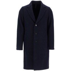 single-breasted wool coat in boiled