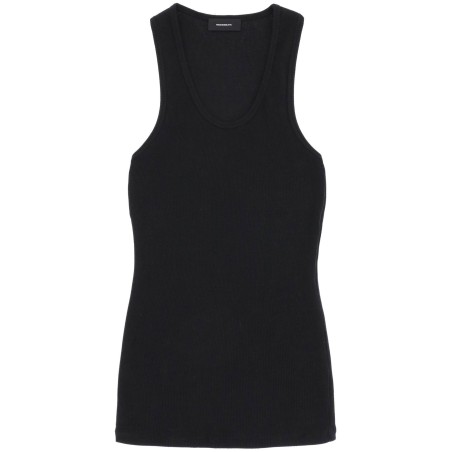 ribbed sleeveless top with