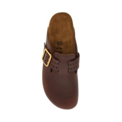 boston bold leather clog with sab