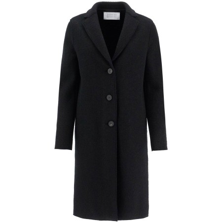 single-breasted wool coat in boiled