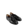 brushed leather loafers