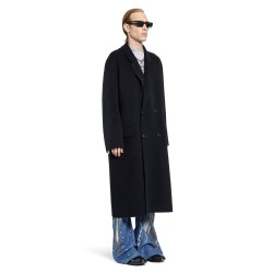 double-breasted wool coat