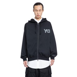 logo zip-up hoodie