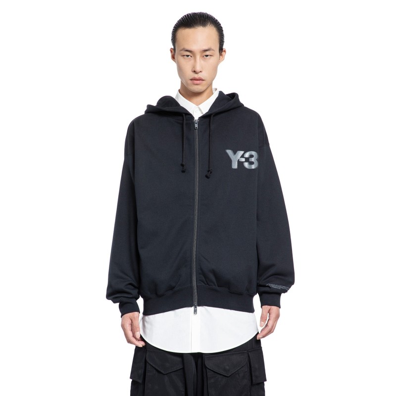 logo zip-up hoodie