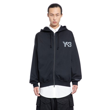 logo zip-up hoodie