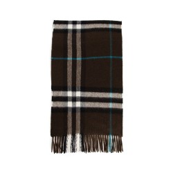 check cashmere scarf