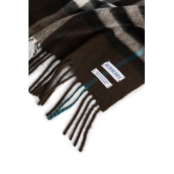 check cashmere scarf