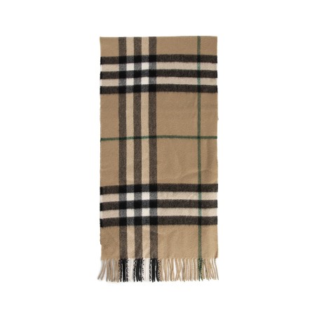 check cashmere scarf