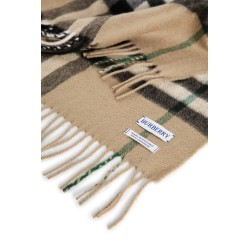 check cashmere scarf