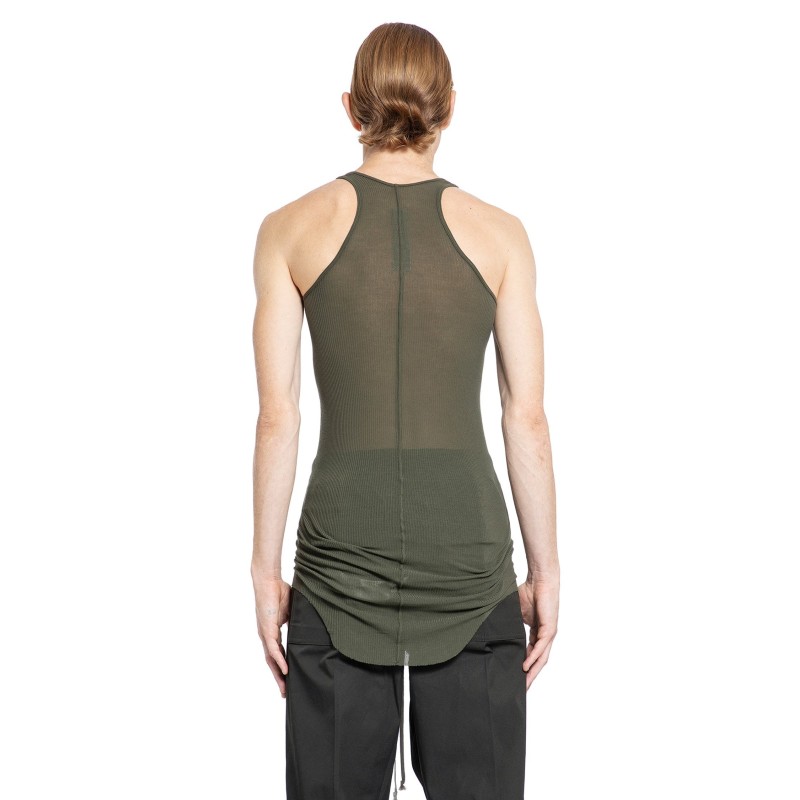 forever basic rib tank in viscose silk rib jersey