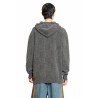 checkered stretch wool cashmere hoodie