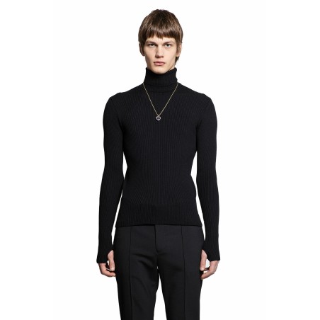 ribbed turtleneck sweater