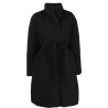 Down wrap puffer coat