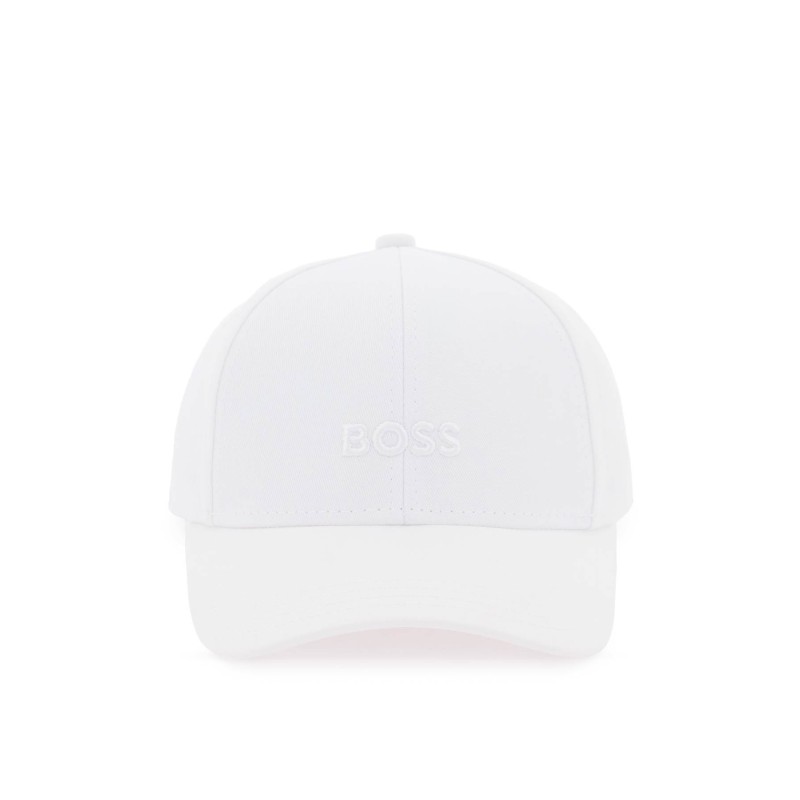 baseball cap with embroidered logo