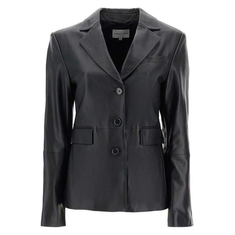 aldo leather blazer