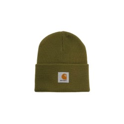 beanie hat with logo patch