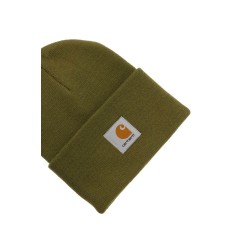 beanie hat with logo patch