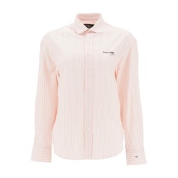 striped oxford shirt for men