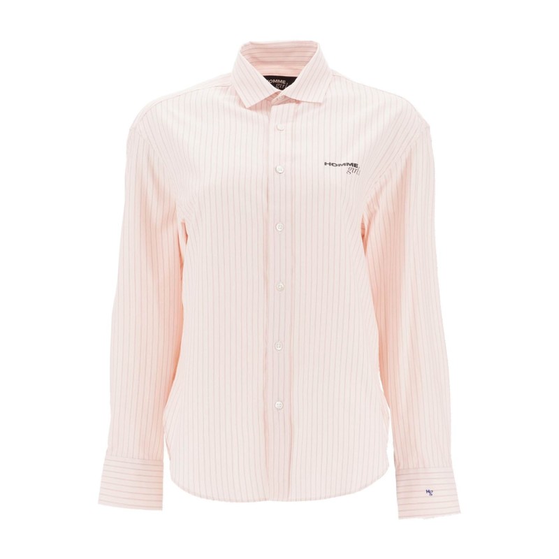 striped oxford shirt for men