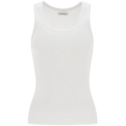 ribbed sleeveless top with