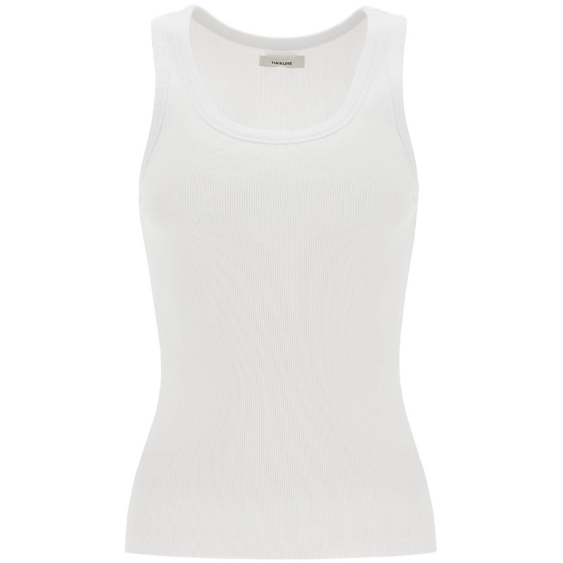 ribbed sleeveless top with