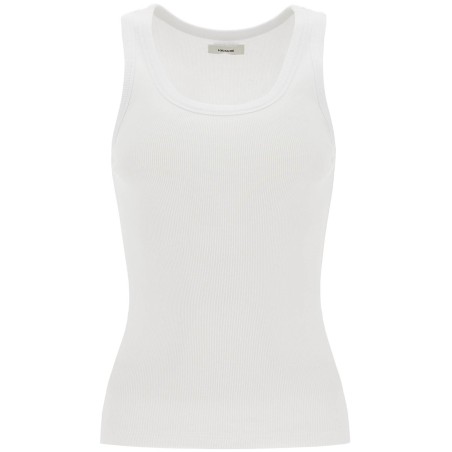 ribbed sleeveless top with