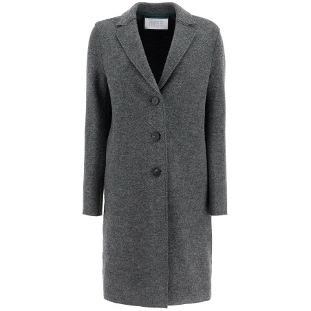 single-breasted wool coat in boiled