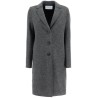 single-breasted wool coat in boiled