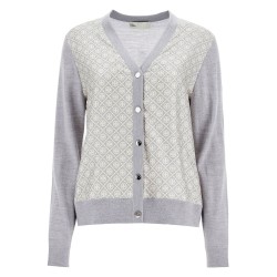 silk insert cardigan with eight