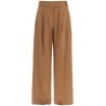 wide flannel trousers for comfortable