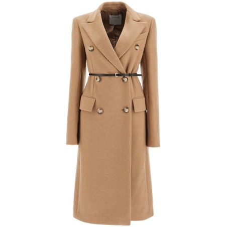 double-breasted cashmere blend coat