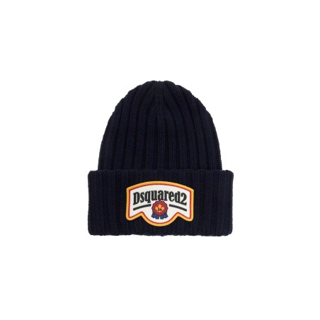 "beanie hat with patch logo