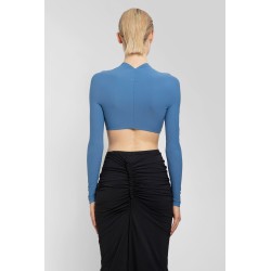 v-neck ruched cropped top