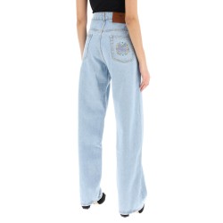 low-waisted baggy jeans