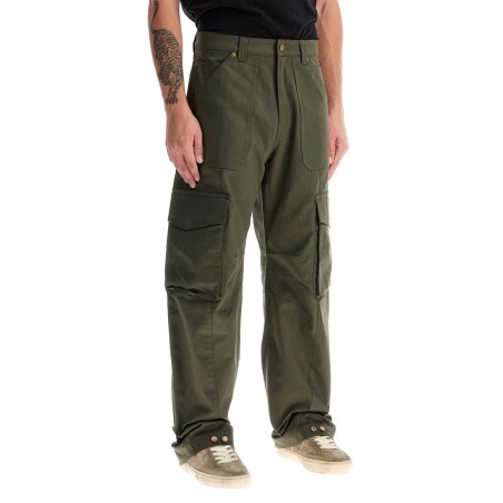 twill cargo pants in italian